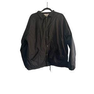 GUC Port Authority Sport Tek Lined Windbreaker Jacket Security Snaps Size XLarge